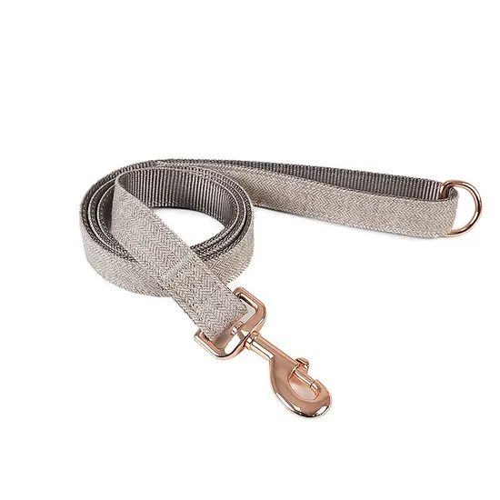 High Quality Woolen Dog Leash Custom Metal Chain Collar - Image 5