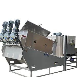 Multiple Disc Purifying Waste Water Environmental Sludge Dewatering Screw Filter Press - Image 1