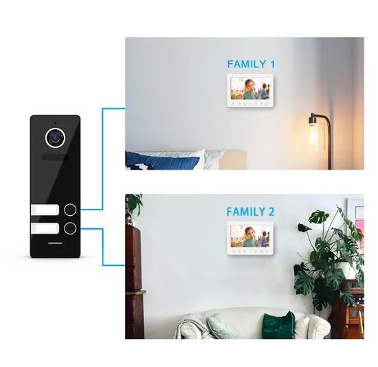 7 Inches Interphone 4 Wires Home Security Video Doorphone - Image 4