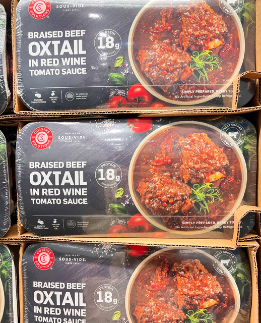 Braised Beef Oxtail in Red Wine Tomato Sauce 18g PREMIUM GOURMET MEALS Rich & Tender. Restaurant-Style Flavour - Image 3