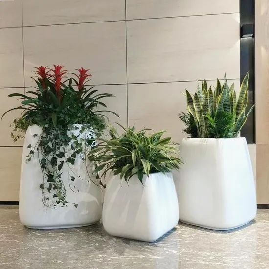 Customized High Quality Fiberglass Sphere Outdoor Planters Flower Pot - Image 6