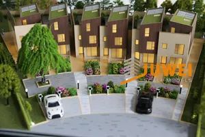 Scale Townhouse Villa Model Building with Interior Layout (JW-240) - Image 2