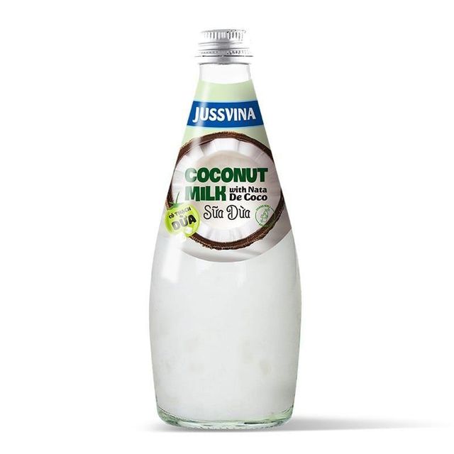 Coconut milk drink 290ml glass bottle Weight 0.29 Kg Origin Thailand Net Weight 290ml Packaging Bottle Shelf Life 18 - Image 1