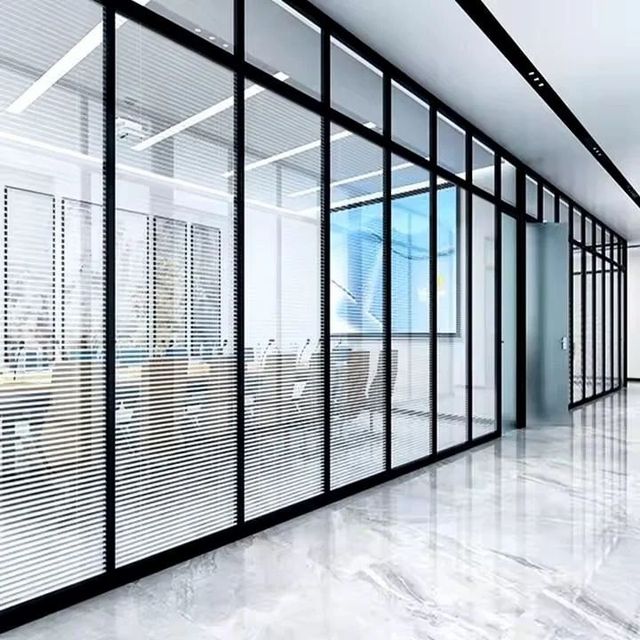 Glass Partition, 8 mm Color Clear Pattern Plain Thickness 8 mm Design Type any Finishing clear Shape Rectangular Door Type - Image 3