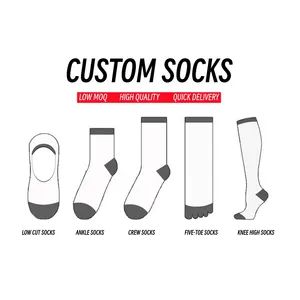 Custom Crew Sport Socks High Quality Socks Men Custom Size Custom Model NO. 14 Origin China MOQ 100 Pairs Material - Image 2