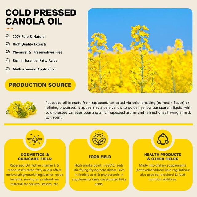 High Quality Pure Refined and Crude Canola/Rapeseed Oil Cooking Oil for Sale - Image 3