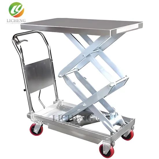 Compact Manual Scissor Table for Laboratory Use with Precision Height Control - Image 3