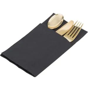Restaurant Airlaid Tissue Colorful Customized Dinner Pocket Paper Napkins - Image 3