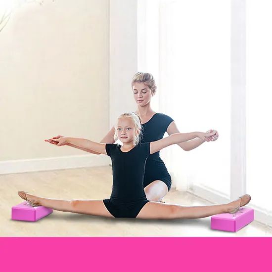 EVA Yoga Block Yoga Exercise Blocks Bricks Set Natural - Image 4