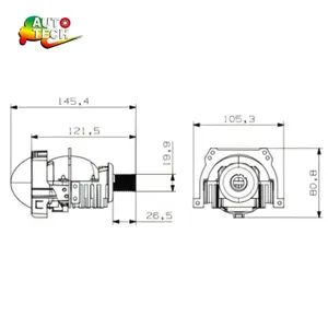 Factory Wholesale 2.5inch Bi-LED Projector Lens Car Headlight Kit Bulb for Auto Parts - Image 2