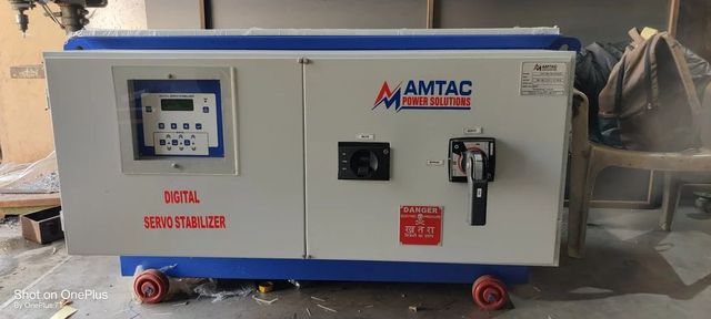 Three Phase Servo Voltage Stabilizer Brand AMTAC Phase Three Phase Mounting Type Floor Cooling Type Oil cooled Waveform Distortion - Image 4