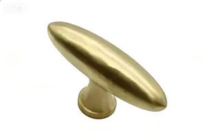 Oval Shape European Style Pure Copper Wardrobe Door Handle Pull - Image 5