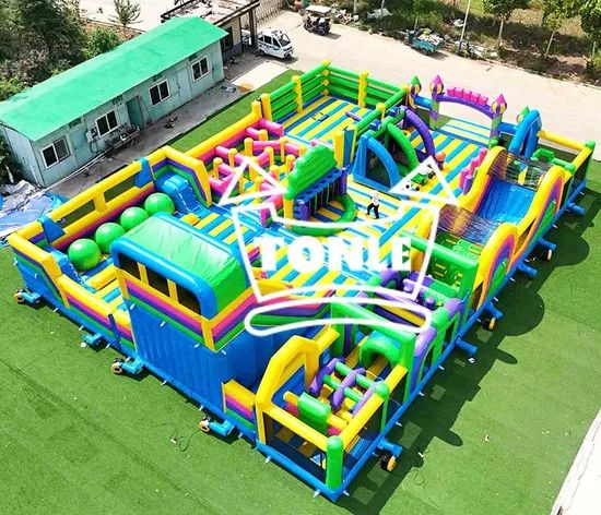 Custom Commercial Outdoor Games Inflatable Obstacle Course Inflatable Amusement Park for Sale - Image 4