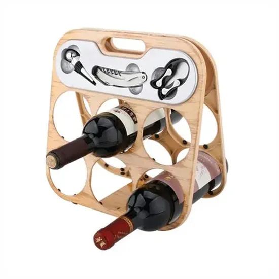 Zinc Alloy Six Bottle Wine Rack - Image 5