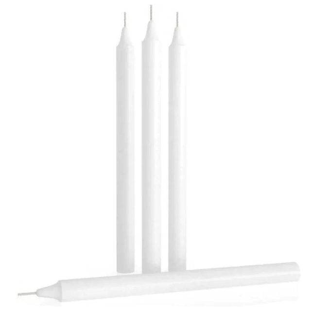 Bulk Plain white candle Unscented Table Wedding Decor Supply for Event Planner Hospitality Church Celebration Needs - Image 4