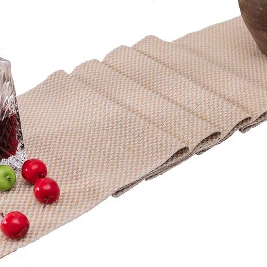 Custom 12 Packs Naturalburlap Table Runners 100% Jute Table Runner for Banguets - Image 4