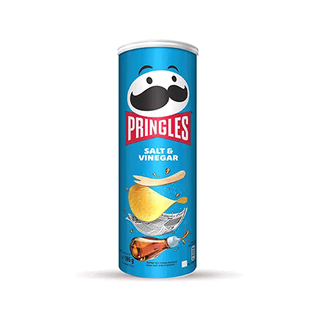 Wholesale Price Supplier Pringles Chips, Salt & Vinegar, 165gm - Image 1