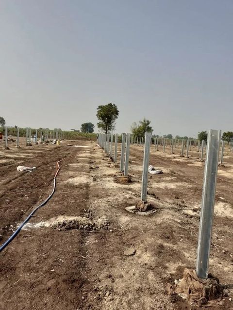 Solar Piling Work Soil Compatibility Suitable For Poor Soil Conditions Depth Precision Securely Driven To The Correct - Image 2