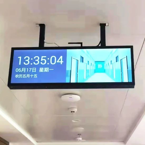 Bar Style Stretched Strip Wall Mounted/Hang Icd LED Panel Rack Display Advertising Screen Guidepost Digital Signage and Displays - Image 1