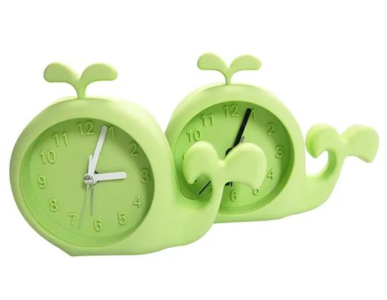 Kids Rabbit Shape Colorful Logo Printed Silicone Table Alarm Clocks - Image 2