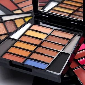 Makeup 64 Color Eye Shadow16 Color Lipstick Cream 2 Color Highlight 6 Color Blush Powder Makeup Box - Image 4