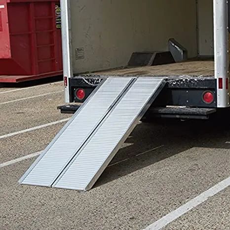 600lbs Aluminum Folding Portable Ramp Car Ramp Suitable for Wheelchairs and Motorcycles - Image 3