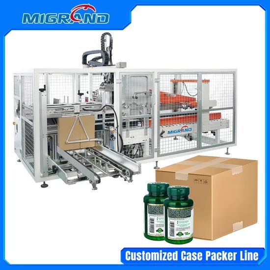GCP400-800 Automatic Carton Packer Line Rigid Paper 500-900Boxes/Hour ...