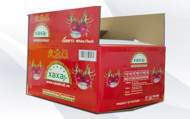 Packaging Corrugated Carton Box for Fresh Dragon Fruit Printed and Wax-dipped Custom - Image 4