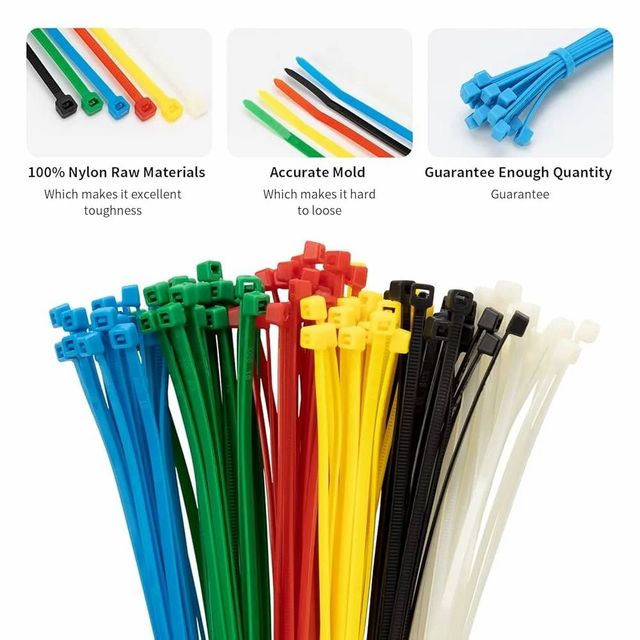 White NYLON CABLE TEI SIZE 3.6MM Length 250 mm Type CABLE USE Material Nylon Temperature 50% Operating Temp. 50 Flammability Rating - Image 1
