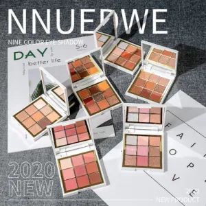 Nine Color Eyeshadow Plate Earth Color Pearlescent Matte Makeup Eyeshadow - Image 1
