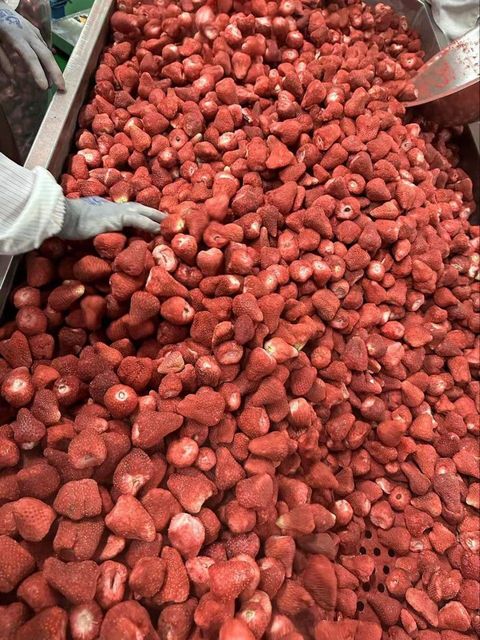 freeze dried strawberry fruits Color Vibrant Packaging bag Texture Crunchy Additives No Additives Type freeze dried fruits - Image 4