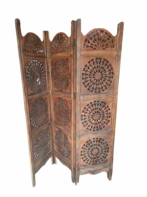 Wood Movable Room Dividers Color brown Shape Square Height 6 Feet Form Foldable Width 20 Inches Included Stand Yes Brand Everest - Image 5