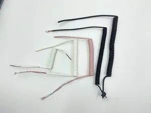 Spring Spiral Cable Retractable Coiled Power Cable in Put AC/DC HS Code 8544421900 Trademark SAISONIC Type-5 Power - Image 1