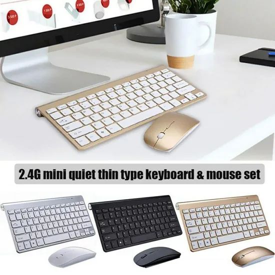 Mini Wireless Keyboard & Mouse Set with Gaming Pad - Black Origin China Trademark N/A Model NO. C0004989C Keyboard Weight 300g - Image 4