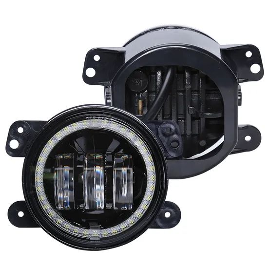 4 Inch LED Fog Lights W/White DRL LED and Amber Turn Signals LED Headlight for Jeep Wrangler - Image 2