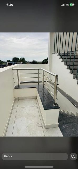 Stainless Steel Balcony Railing Color Silver Height 3 Feet Position Bridge Usage/Application Home Handrail Profile - Image 2