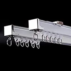 Dual Rail Curtain Tracks for Multi Layered Curtain Systems Origin China Model NO. WY-CT Type Flatted Track Track Number Double - Image 2