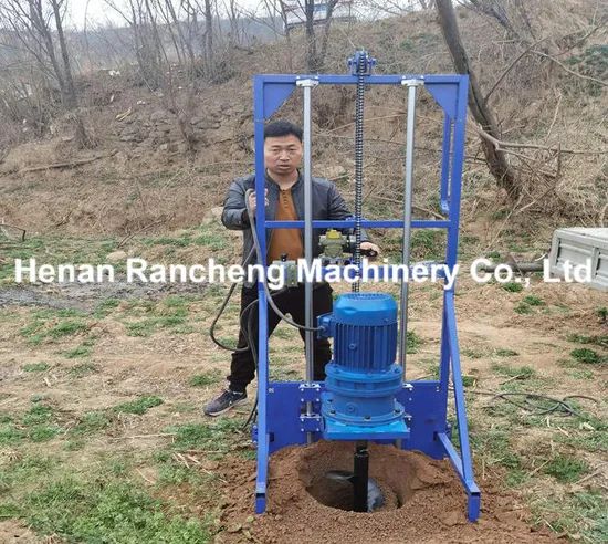 10m Drilling Depth One Man Well Drilling Rig Portable Solar Pile Driver for Sale - Image 5