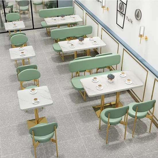 Stylish Customized Restaurant Booth Seating and Table Sets MOQ 50PCS Fixed Fixed Origin China Color Orange Condition - Image 6