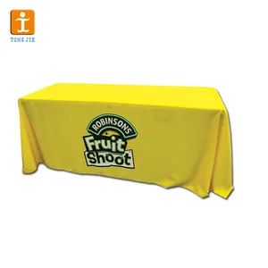 Custom Trade Show Sublimation Printed Logo Polyester Spandex Table Cover - Image 2