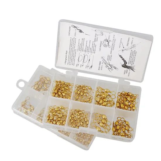 Stainless Fishing Swivel Kit Set Barrel Swivels #2/#4/#6/#8 OEM Yes Parts No Brand OEM Color White Material PVC Origin - Image 1