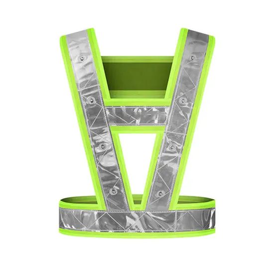 Safety LED Riding Night Clothing Security Staff Reflective Vest - Image 3