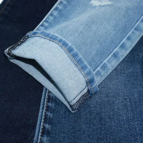 Zz1236 Indigo Color Denim Cotton Spandex Viscose Polyester Denim Fabric - Image 1