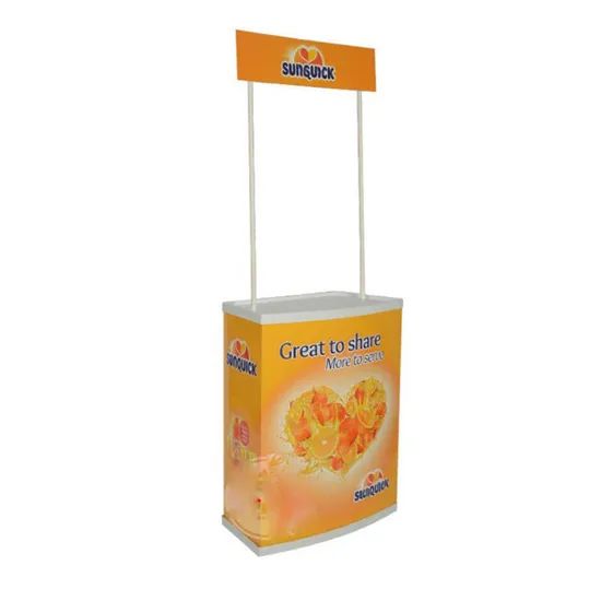 Portable Promotion Counter Table Foldable Booth Kiosk Good Selling Trade Show Display Banner Stand - Image 3