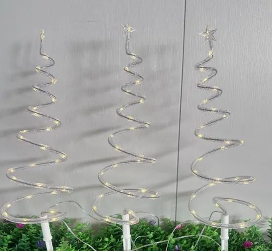 Solar Lawn Stake Lights Snowflake 8Modes Warm White LED Cartoon Touch Control ABS MOQ100 15D - Image 3