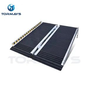 Multifunction Aluminum Folding Ramp Assembly Wheelchair Ramp Height 5cm Width 73cm Length 61cm Origin China Model NO. TSAR06 - Image 2