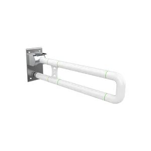 Floor Mounted Handicap Grab Bars Folding Grab Bar Trademark ZS Origin China Color Yellow Folded Folded Usage Bathroom Material - Image 1