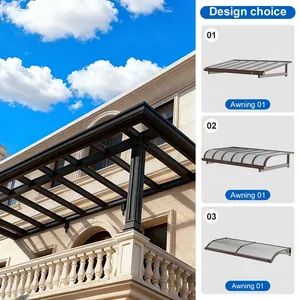 Lightweight Windproof Polycarbonate Outdoor Roof Canopy Awning - Image 5