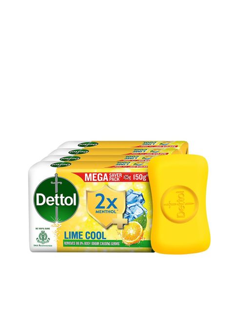 Dettol Soap Skincare 75g With Moisturizers/Dettol Hydra Cool Antibacterial Bar Soap Cucumber Fragrance Blue 4 x 165 g - Image 3