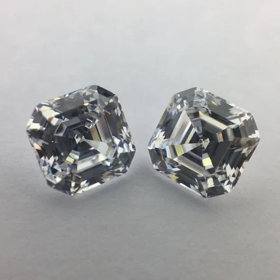 Square Shape Gemstone Cubic Zirconia for Wedding Rings Grade AAA Color White Origin Wuzhou HS Code 71049099 Suitable for Unisex - Image 3
